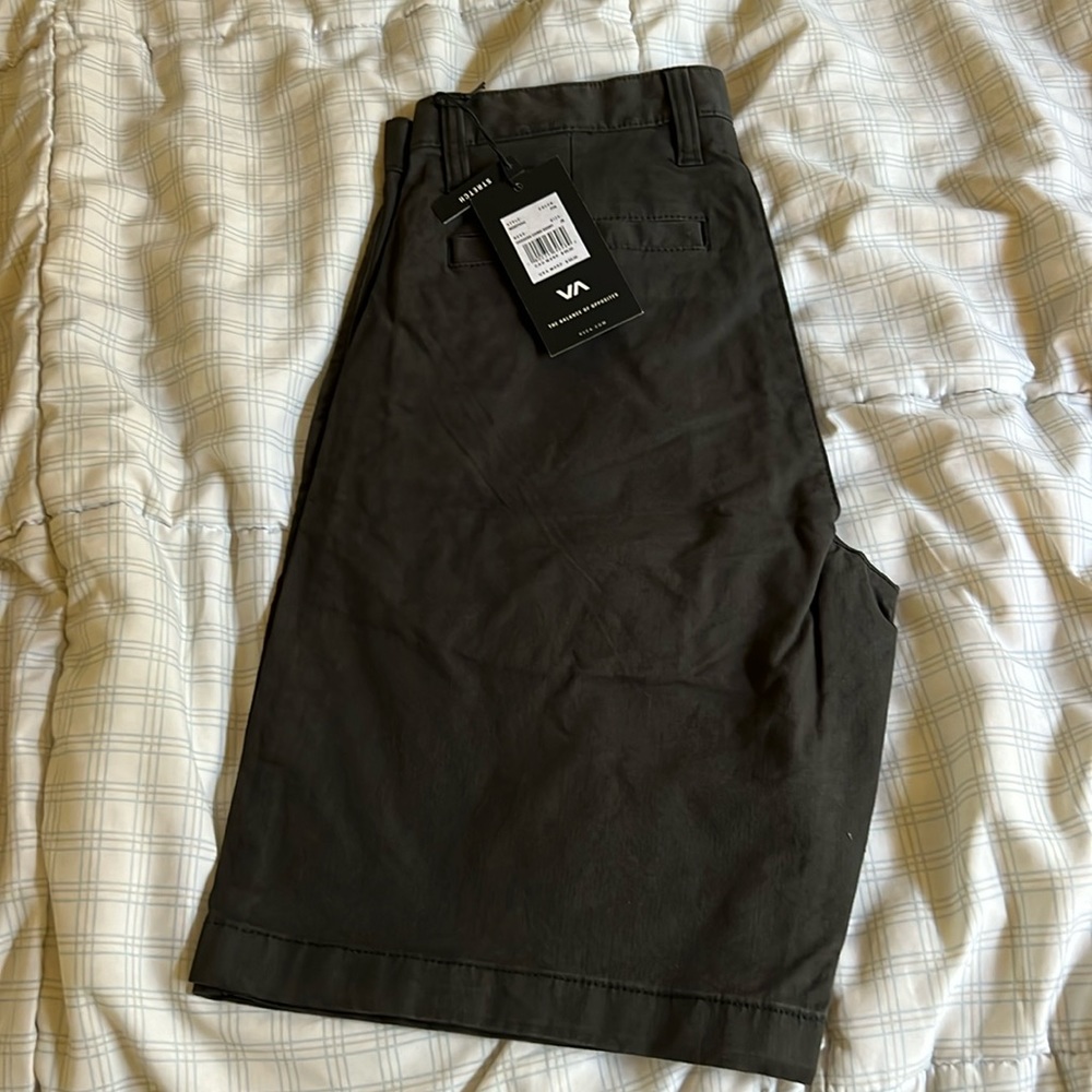 RVCA Daggers Chino Short 28 PTK Black